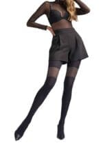Tights with Glossy Pattern