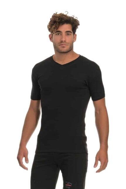 T-shirt Short sleeve with V - esorama.gr