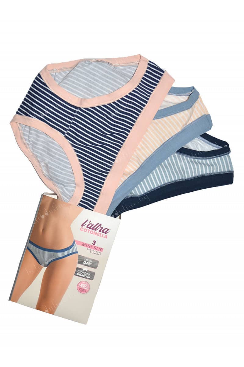 Slip Women Mini Cotonella GD018-E211-00100 (3 Pack)