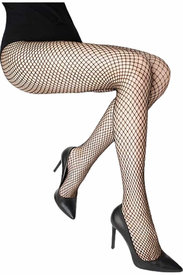 Women's Mesh Tights With Gold Lurex Marilyn Charly N54