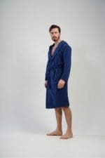 Ανδρική Ρόμπα Vienetta Man 110139 Blue Fleece - Image 4