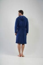 Ανδρική Ρόμπα Vienetta Man 110139 Blue Fleece - Image 5