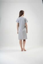Set Ρόμπα Με Νυχτικό Εγκυμοσύνης Vienetta 202051 Grey - Cotton - Image 5