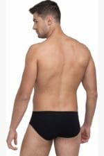 ADAMO NG-23 03 - Men's brief BLACK/HAND PRINT - Image 3