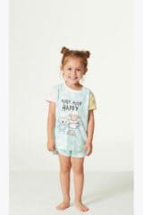 Παιδική Πιτζάμα Κοντό Μαν Hoola Happy People 5642Green 100%Cotton
