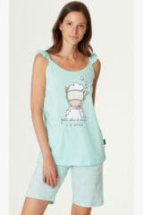 Πιτζάμα Καλοκαιρινή Ραντάκι Crab Happy People 5646 - 100% Cotton