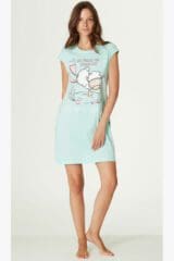 Καλοκαιρινό Νυχτικό Happy People Crab 5648GR - 100% Cotton