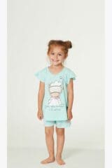 Εφηβική Πιτζάμα Κοντό Μανίκι Crab Happy People 5651-2 100% Cotton