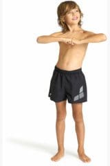 Arena Boys' Beach Short Logo R Παιδικό Μαγιό 006446-510 Μαύρο/Λευκό