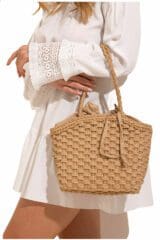 Γυναικεία Τσάντα Παραλίας 1-23/192 Beige