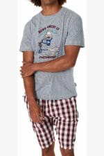 Ανδρική Πιτζάμα Happy People 5656 Pozzanghere 100% Cotton - Image 2