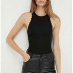Karl Lagerfeld Γυναικείο Κορμάκι Mini Logo Racer Back Body 235W2110-999 Μαύρο
