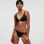 Karl Lagerfeld Σουτιέν Demi -Cup Sheer 235W2129-999 Μαύρο