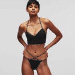 Karl Lagerfeld Mini Logo Strappy Brief 236w2111-999 Μαύρο