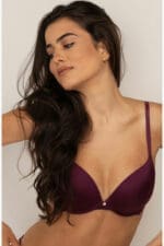 Γυναικείο Σουτιέν Push Up Mona B-Cup Μπορντό - Image 2