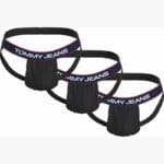 Tommy Hilfiger Jeans Jockstrap UM0UM02969- OR7 (3 Pack) Μαύρο
