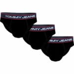 Tommy Hilfiger Ανδρικά Σλιπ Βαμβακερά Um0um02970-0R7 (3 Pack) Μαύρα