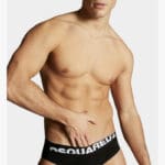 Dsquared2 Ανδρικά Σλιπ Μαύρα Μονόχρωμα (2 Pack)