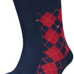 Tommy Hilfiger 2 Pack Κάλτσες Classic Argyle Μπλε - Κόκκινο