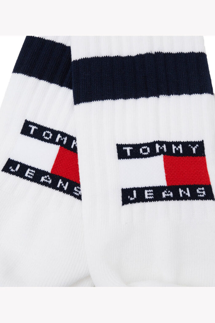 Tommy Hilfiger Κάλτσες Ψηλές Unisex 701225510-001 Λευκό/Μπλε -