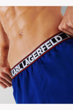 Karl Lagerfeld Ανδρικό Μαγιό Σορτς Elongated Logo 235M2209-658 - Image 3