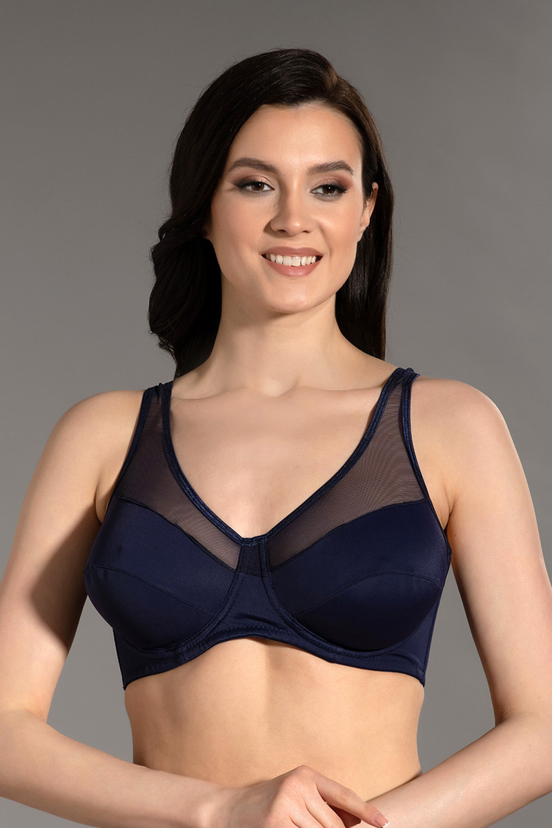 3580600000_C_1 New Bra Γυναικείο Σουτιέν Cup-D 8060 Μπλε - Image 1