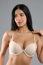 New Bra Γυναικείο Σουτιέν Push Up 337035 Cup-B Μπεζ