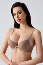 New Bra Γυναικείο Σουτιέν Push Up 337035 Cup-B Καφέ - Image 3