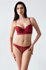 New Bra Γυναικείο Σουτιέν Cup-C 344161 Μπορντό