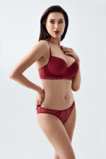 New Bra Γυναικείο Σουτιέν Cup-C 344161 Μπορντό - Image 2
