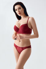 New Bra Γυναικείο Σουτιέν Cup-C 344161 Μπορντό - Image 3