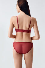 New Bra Γυναικείο Σουτιέν Cup-C 344161 Μπορντό - Image 4