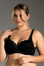 New Bra Γυναικείο Σουτιέν Cup-D 3580 Μαύρο - Image 3
