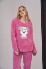 Μαλακή Γυναικεία Πιτζάμα Fleece Soft 306050 Ροζ - Image 2