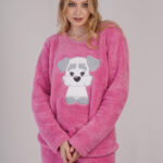 Μαλακή Γυναικεία Πιτζάμα Fleece Soft 306050 Ροζ