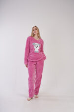 Μαλακή Γυναικεία Πιτζάμα Fleece Soft 306050 Ροζ - Image 4