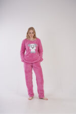 Μαλακή Γυναικεία Πιτζάμα Fleece Soft 306050 Ροζ - Image 5